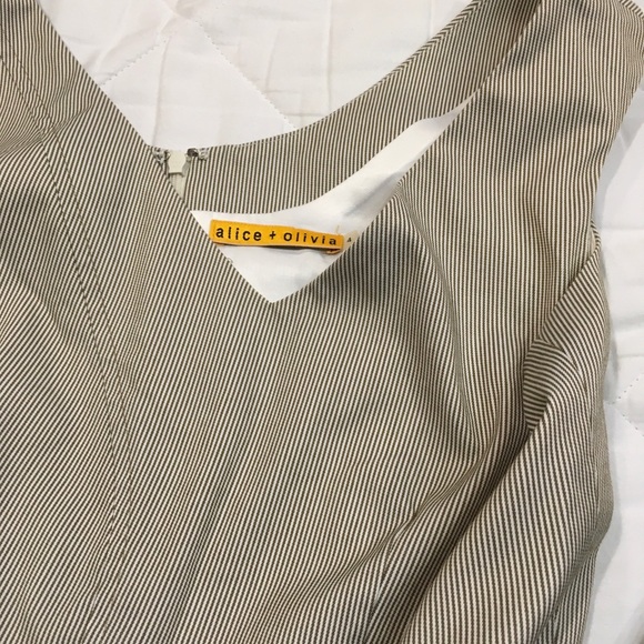 Alice and Olivia pinstriped sleeveless mini dress - Picture 5 of 6